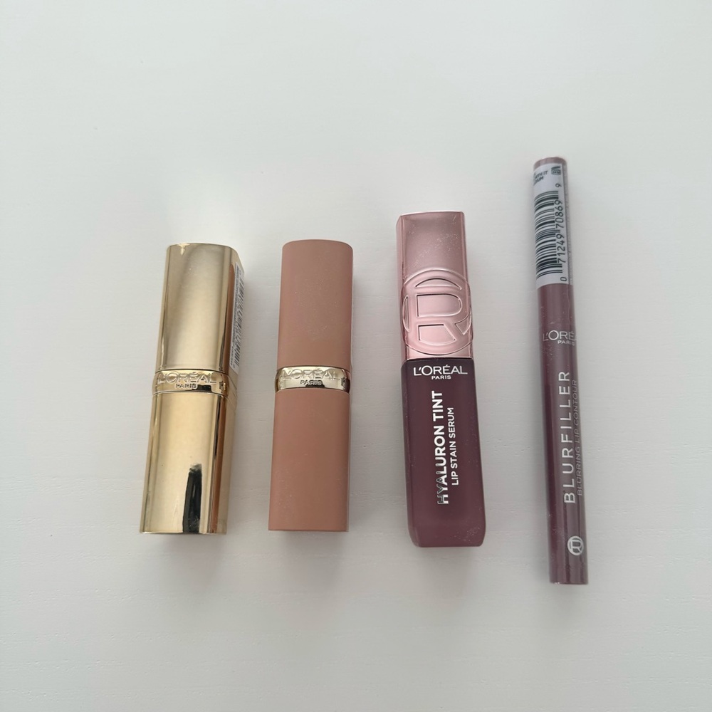 NEW l’oréal colour riche hyaluron tint stain serum lip liner lipstick bundle